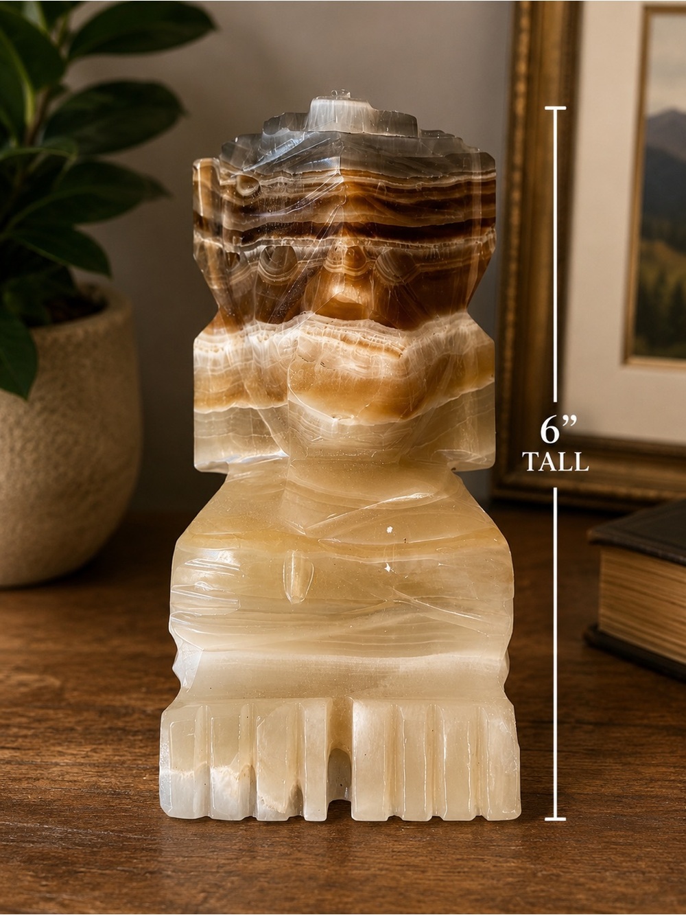 Mexican Alabaster Aztec Figure